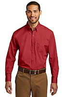 W100 CAMISA CABALLERO ML PORT AUTHORITY CAREFREE