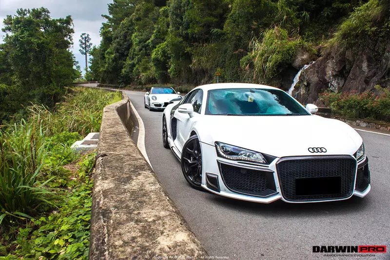 2006–2015 Audi R8 Coupe/Spyder DPGT Style Full Wide Body Kit | Includes Exhaust Tips