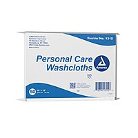 Dynarex® Disposable Washcloths White 10" × 13" 