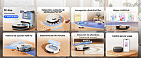 Robot aspiradora y trapeador,6000Pa de succión, Vaciado automático