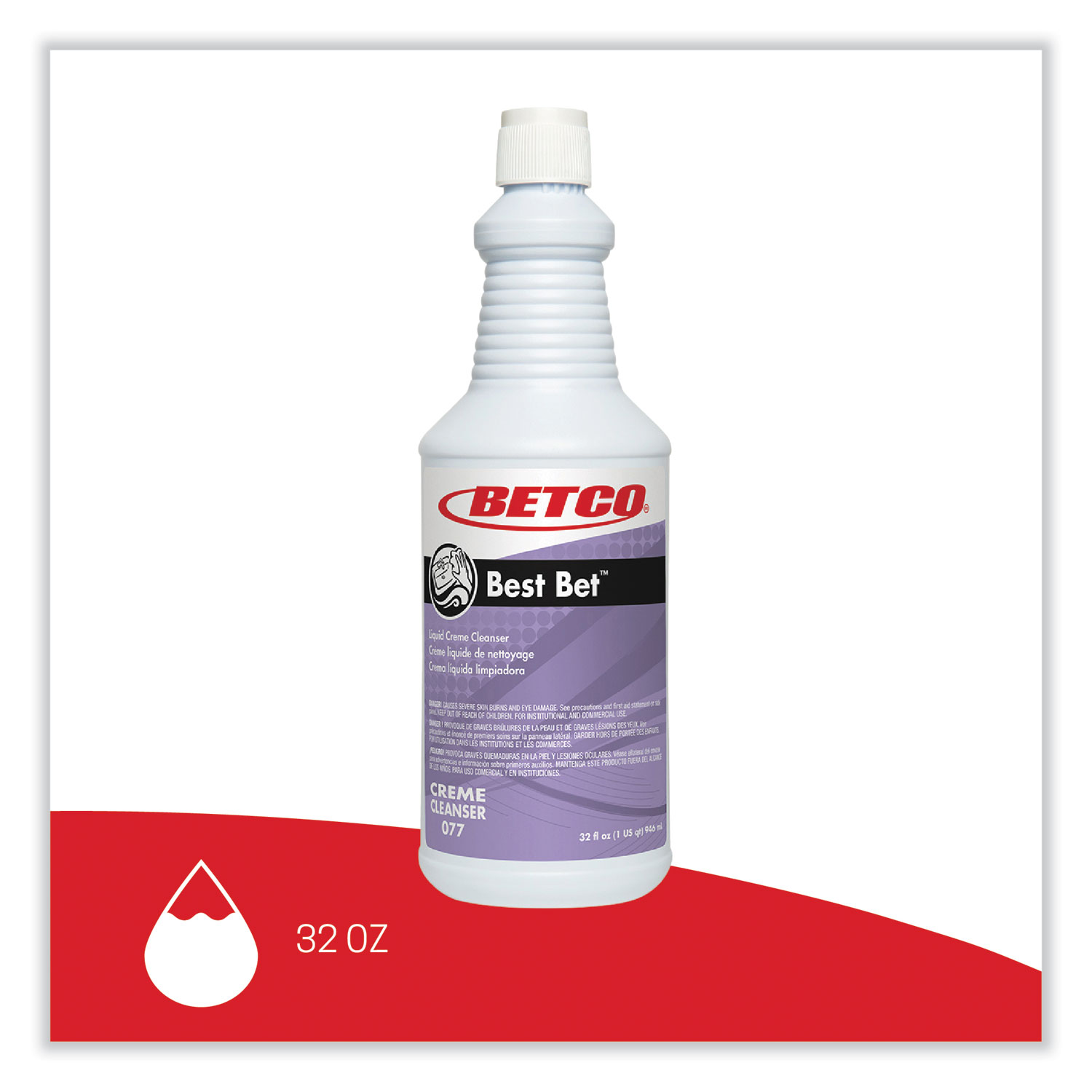 Best Bet Liquid Creme Cleanser, Mint, 32 oz Bottle - 12/Case