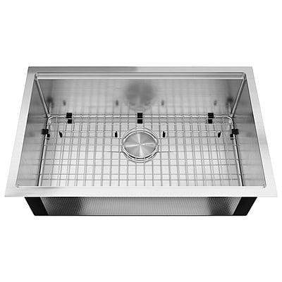 30-inch Large Single Bowl, 16g LZ Series, Workstation 839086 30-inch Large Single Bowl, 16g LZ Series, Workstation 839086
