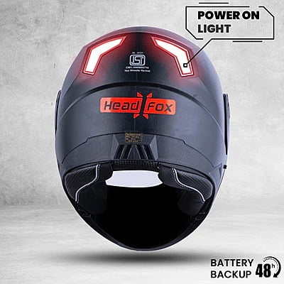 HEADFOX SBA-7 ISS DASHING BLACK C/V WITH INNER SMOKE SUNSHIELD (L)