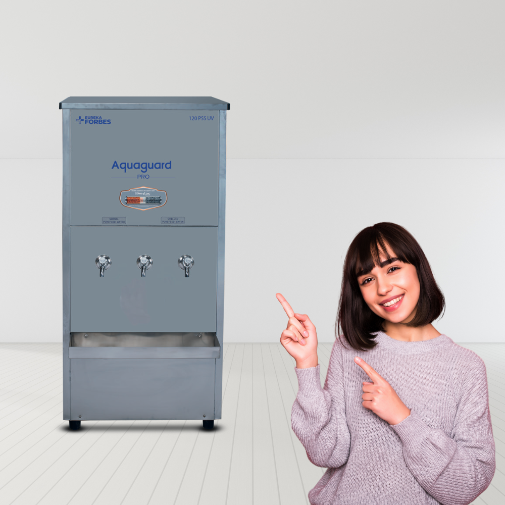 High Capacity Eureka Forbes Pro Pure Chill 120 PSS UV+CUZN Water Purifier High Capacity Eureka Forbes Pro Pure Chill 120 PSS UV+CUZN Water Purifier