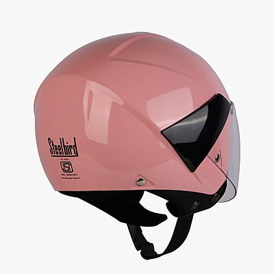STEELBIRD SBH-5 TRIPLE NINE GLOSSY BABBY PINK C/V 600 MM