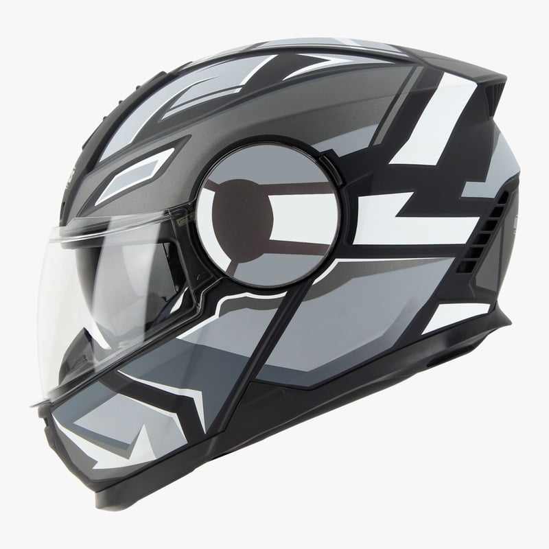 STEELBIRD SBH-40 ISS SPEED GLOSSY BLACK/GREY C/V 600 MM