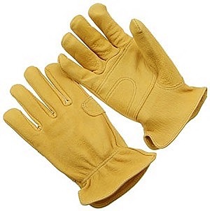 Yellow goatskin driver, reinforced palm, keystone thumb