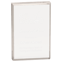 Beveled Clear Rectangle Acrylic