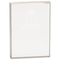 Beveled Clear Rectangle Acrylic