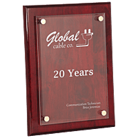 Piano Finish Floating Acrylic Plaque - Premium Corporate Award