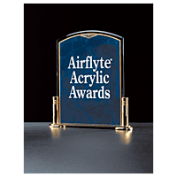 Airflyte  Marble Acrylic with Gold-Plated Brass Base