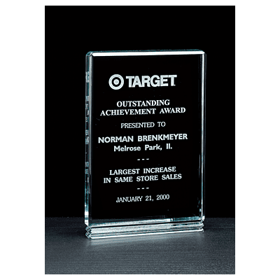 Classic Series Jade Acrylic Free Standing Award