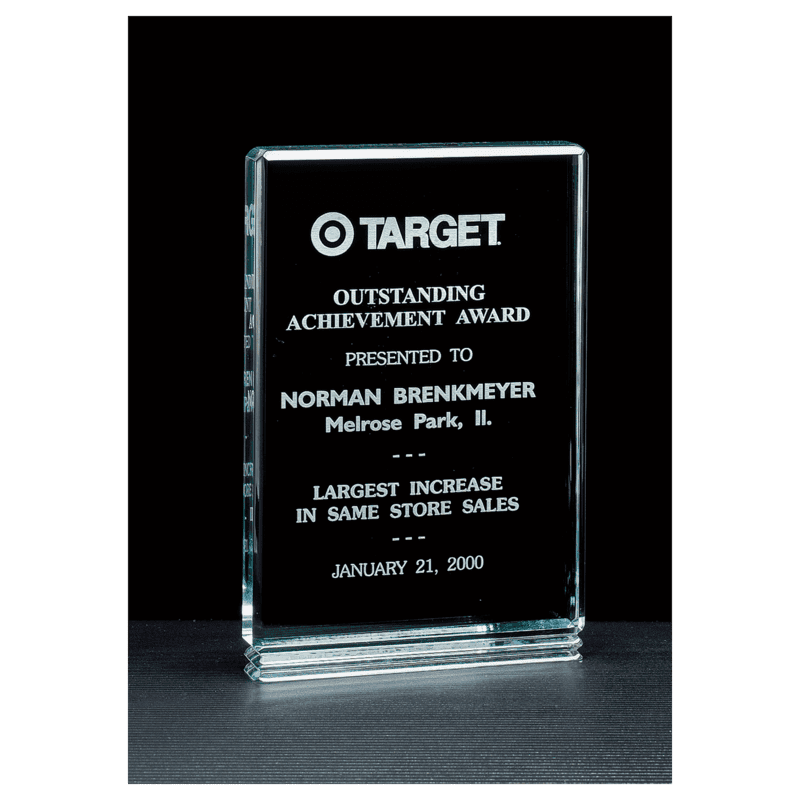 Classic Series Jade Acrylic Free Standing Award