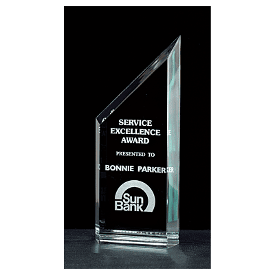 Zenith Series Jade Acrylic Free Standing Award