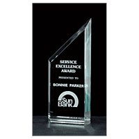 Zenith Series Jade Acrylic Free Standing Award