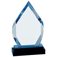 Fusion Diamond Impress Acrylic with Black Glass Base