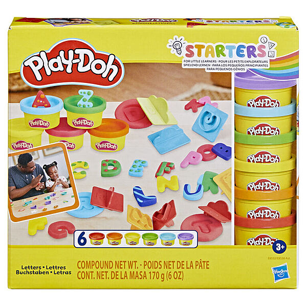 Play-Doh Fundamentals ABC Tool Set with 6 Non-Toxic Colors