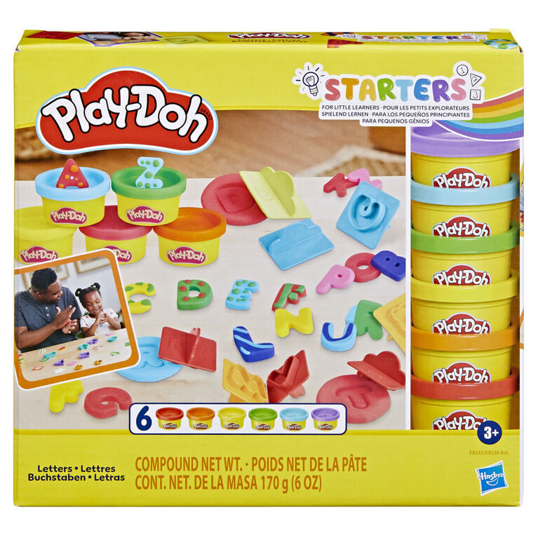 Play-Doh Fundamentals ABC Tool Set with 6 Non-Toxic Colors