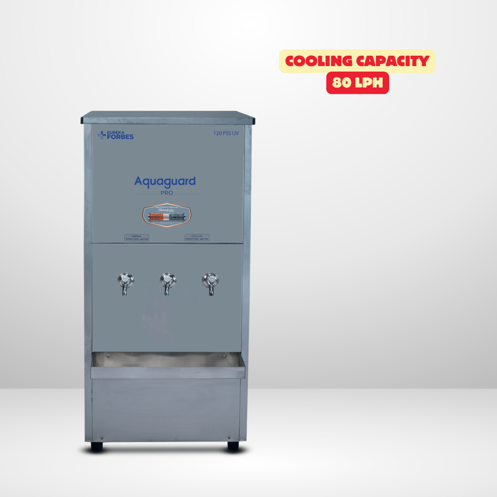 The Pro Pure Chill 120 PSS, a symbol of quality and health in a modern hospital waiting area. The Pro Pure Chill 120 PSS, a symbol of quality and health in a modern hospital waiting area.