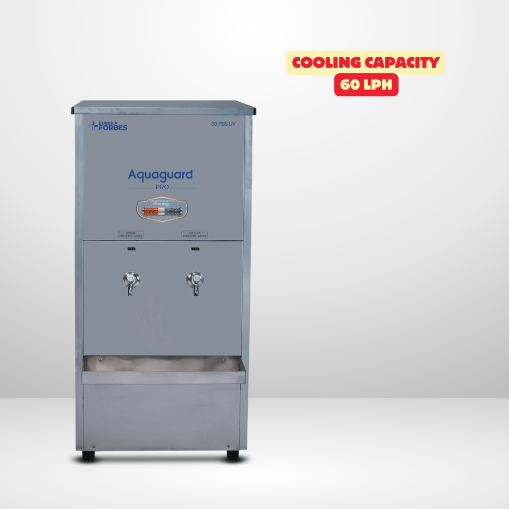 Large Capacity of Aquaguard Pro Pure Chill 80 PSS | UV Light Water Filter Cooler Large Capacity of Aquaguard Pro Pure Chill 80 PSS | UV Light Water Filter Cooler