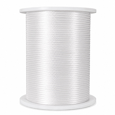 Cordon Seda 01 Blanco Rollo X 144 Yardas
