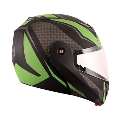 VEGA CRUX DX CHECKS DULL BLACK GREEN C/V (M)