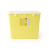 McKesson Prevent® Chemotherapy Waste Container – 8 Gallon, Yellow Base, Vertical Entry