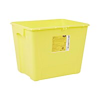 McKesson Prevent® Chemotherapy Waste Container – 8 Gallon, Yellow Base, Vertical Entry