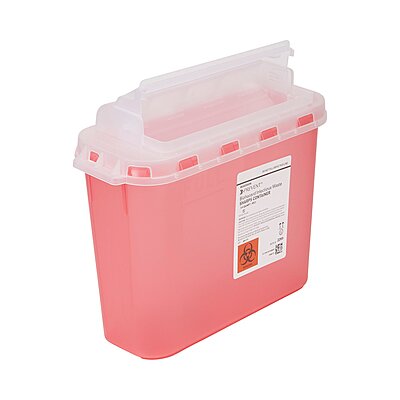 McKesson Prevent Sharps Container 1.35 Gallon Horizontal Entry