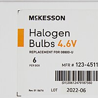 McKesson Vaginal Specula Replacement Bulb Halogen 4.6 Volt 3 Watt McKesson Vaginal Specula Replacement Bulb Halogen 4.6 Volt 3 Watt