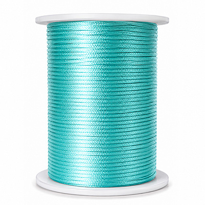 Cordon Seda 07 Aguamarina Rollo X 144 Yardas