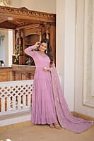 P152: Beautiful Georgette Frock With Duppata