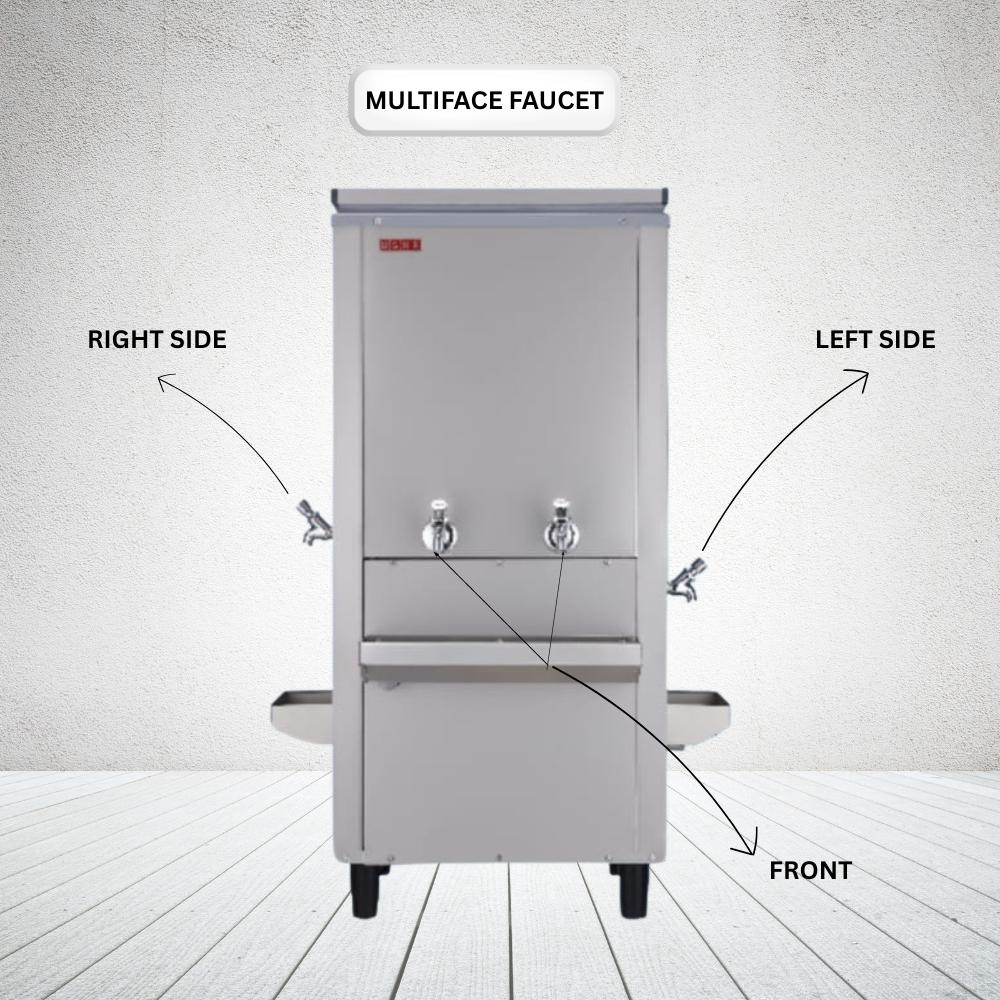 Commercial Usha SS4080 water cooler with multiple taps