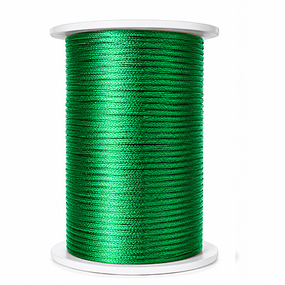Cordon Seda 13 Verde Navidad Rollo X 144 Yardas