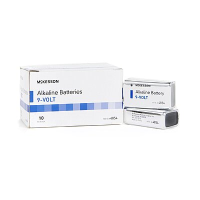 McKesson Alkaline Battery 9V 9 Volt Disposable (BX/10EA)