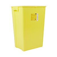 McKesson Prevent® Chemotherapy Waste Container – 18 Gallon, Yellow Base, Vertical Entry