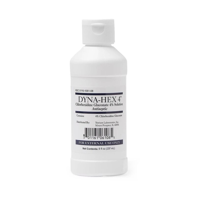 Dyna-Hex 4® Surgical Scrub Solution – 8 oz Bottle, 4% CHG