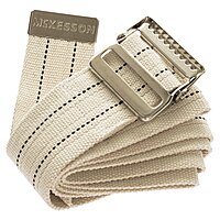 McKesson Gait Belt 60 Inch White Polyester with Metal Buckle