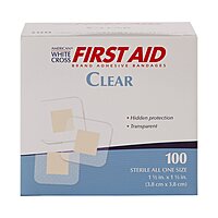 American White Cross Adhesive Spot Bandage 1-1/2" x 1-1/2" Sterile (BX/100EA)