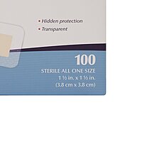 American White Cross Adhesive Spot Bandage 1-1/2" x 1-1/2" Sterile (BX/100EA)