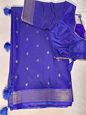 J390: Ready To Ship Beautiful Paithani Saree With Stitched Blouse