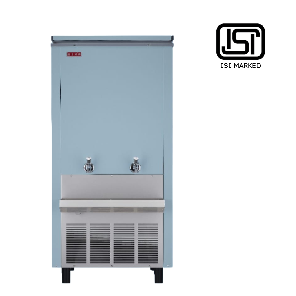 Usha water cooler SP150150RC, partial steel body, high capacity.