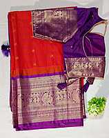 J183: Ready To Ship Beautiful Gadwal Saree With Stitched Blouse J183: Ready To Ship Beautiful Gadwal Saree With Stitched Blouse