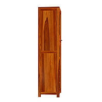 Solid Sheesham Wood Bar Cabinet with Wine Rack & Glass Holder | Tall Liquor Unit Solid Sheesham Wood Bar Cabinet with Wine Rack & Glass Holder | Tall Liquor Unit