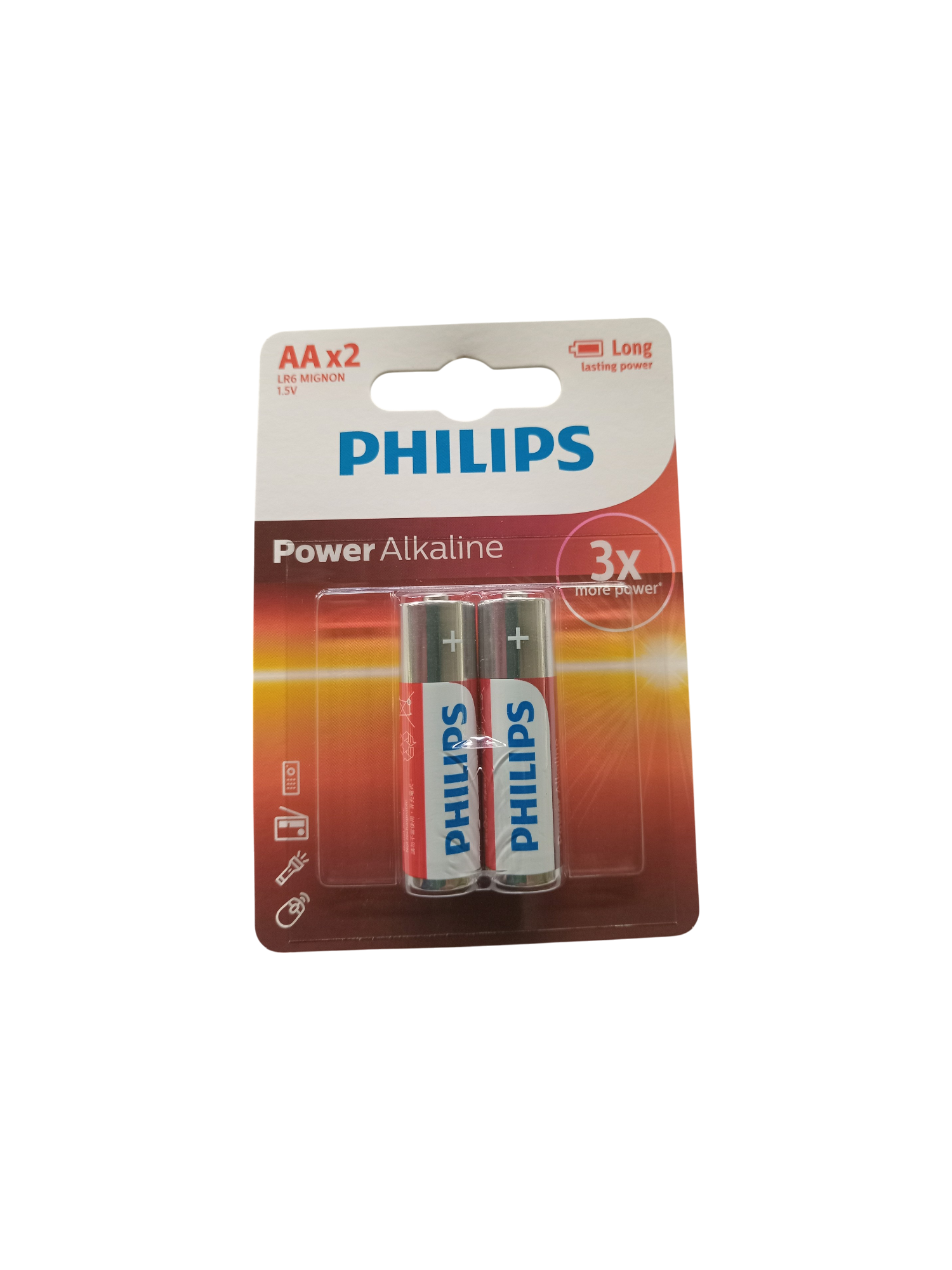 BATERIA PHILIPS ALCALINA AA BLISTER 2 UNIDADES
