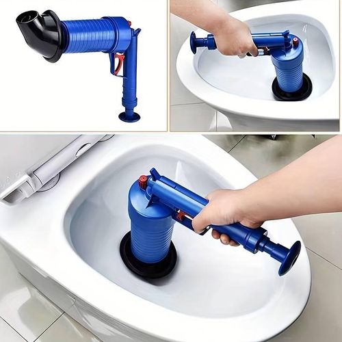 HIGH PRESSURE DRAIN CLOG REMOVER TOILET PLUNGER SET WITH 4 SUCTION CUPS