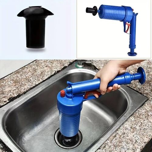 HIGH PRESSURE DRAIN CLOG REMOVER TOILET PLUNGER SET WITH 4 SUCTION CUPS