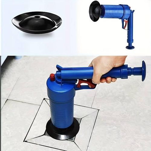HIGH PRESSURE DRAIN CLOG REMOVER TOILET PLUNGER SET WITH 4 SUCTION CUPS