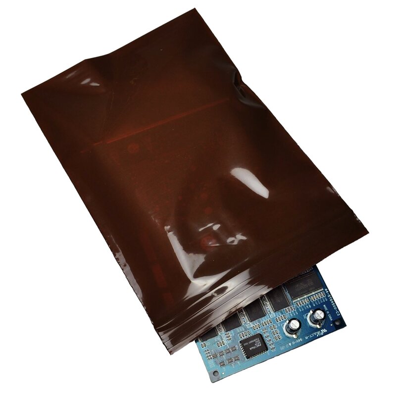 LK® Reclosable UV Protection Bag – Amber LDPE, 8" x 14", Zipper Closure