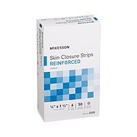 McKesson Skin Closure Strip 1/4" x 1-1/2" Reinforced White (BX/50EA)